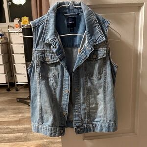 GAP Kids Light Blue Denim Vest